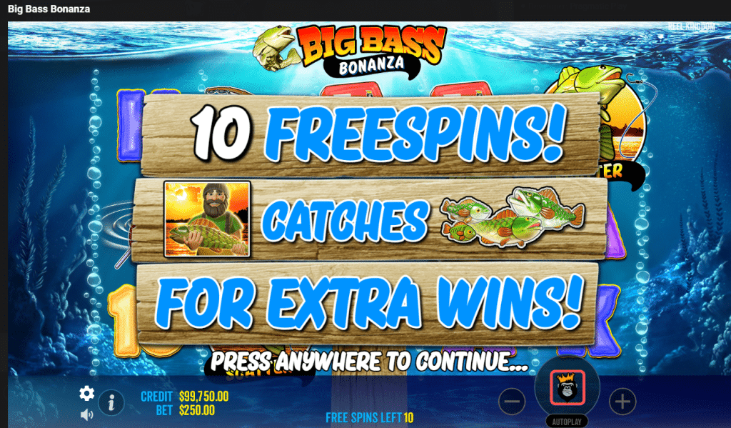 Big Bass Bonanza - Free Spins