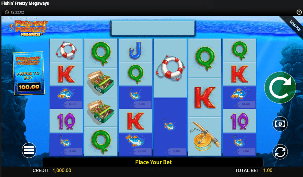Fishin Frenzy Megaways - UI