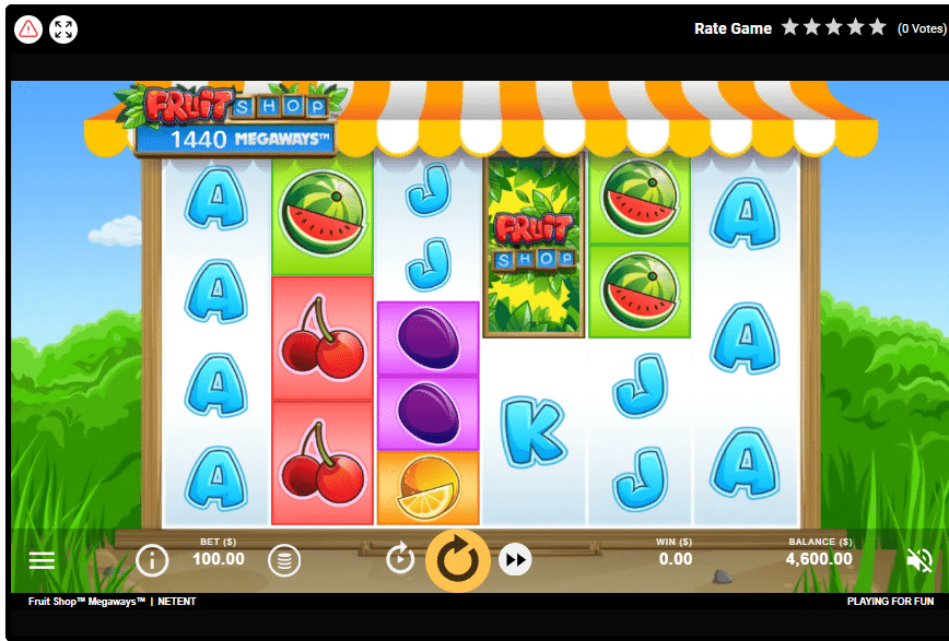 Fruit Shop Megaways - UI