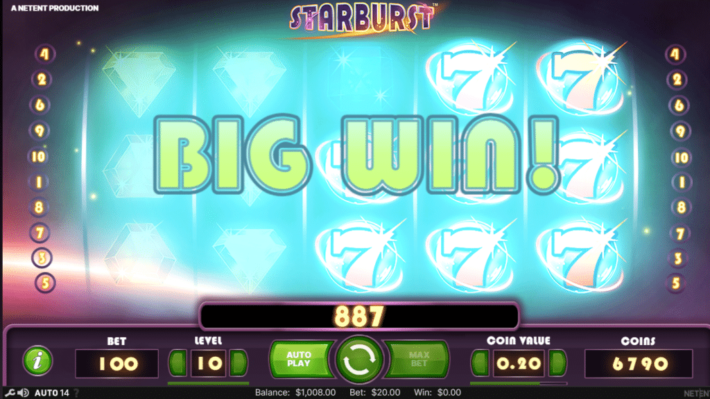 Starburst - Big win