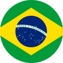 Flag of Brazil Flat Round 128x128 1
