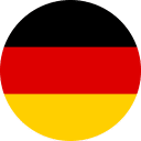 Flag of Germany Flat Round 128x128 1