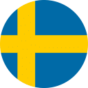 Flag of Sweden Flat Round 128x128 1